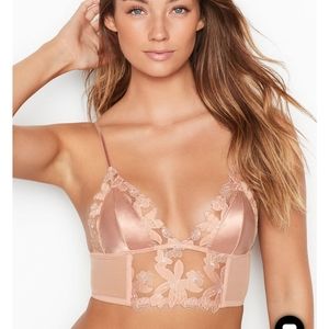 Victoria's Secret Long Line Floral Bralette